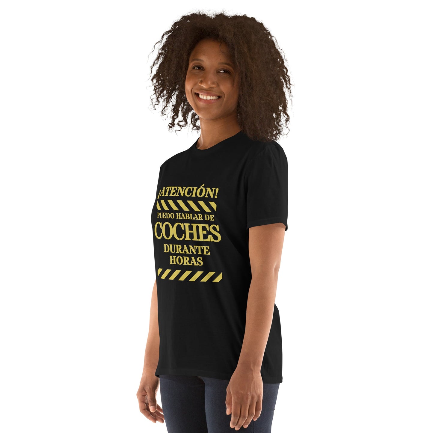 Camiseta clásica unisex: "hablar de coches durante horas" - La Charlatana