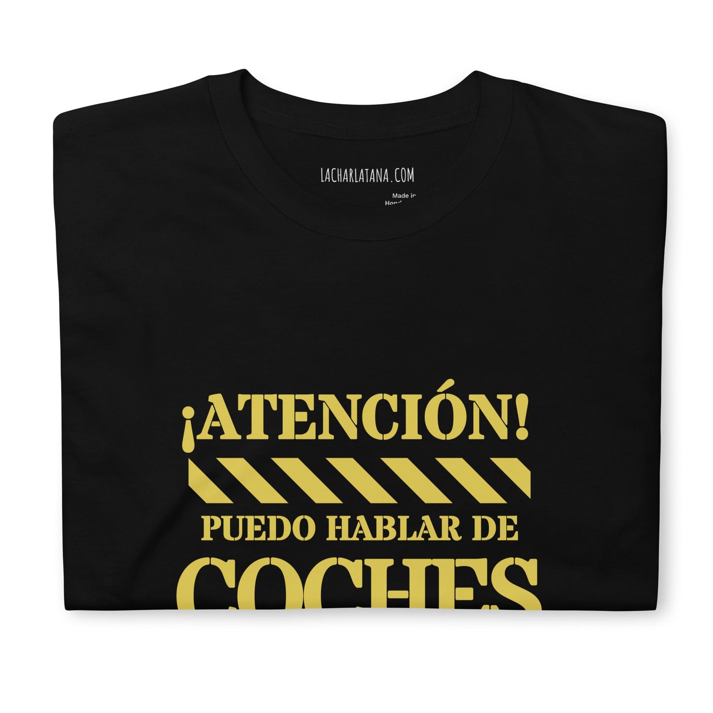 Camiseta clásica unisex: "hablar de coches durante horas" - La Charlatana