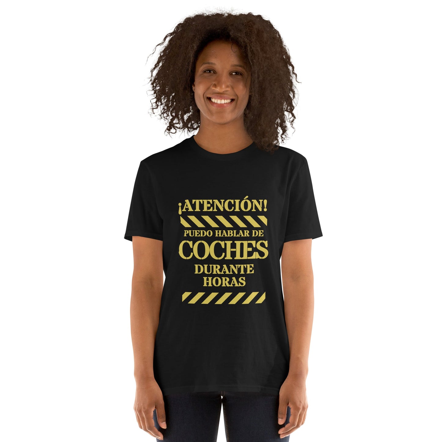 Camiseta clásica unisex: "hablar de coches durante horas" - La Charlatana