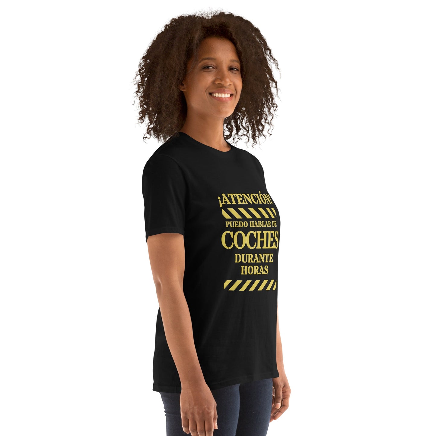 Camiseta clásica unisex: "hablar de coches durante horas" - La Charlatana