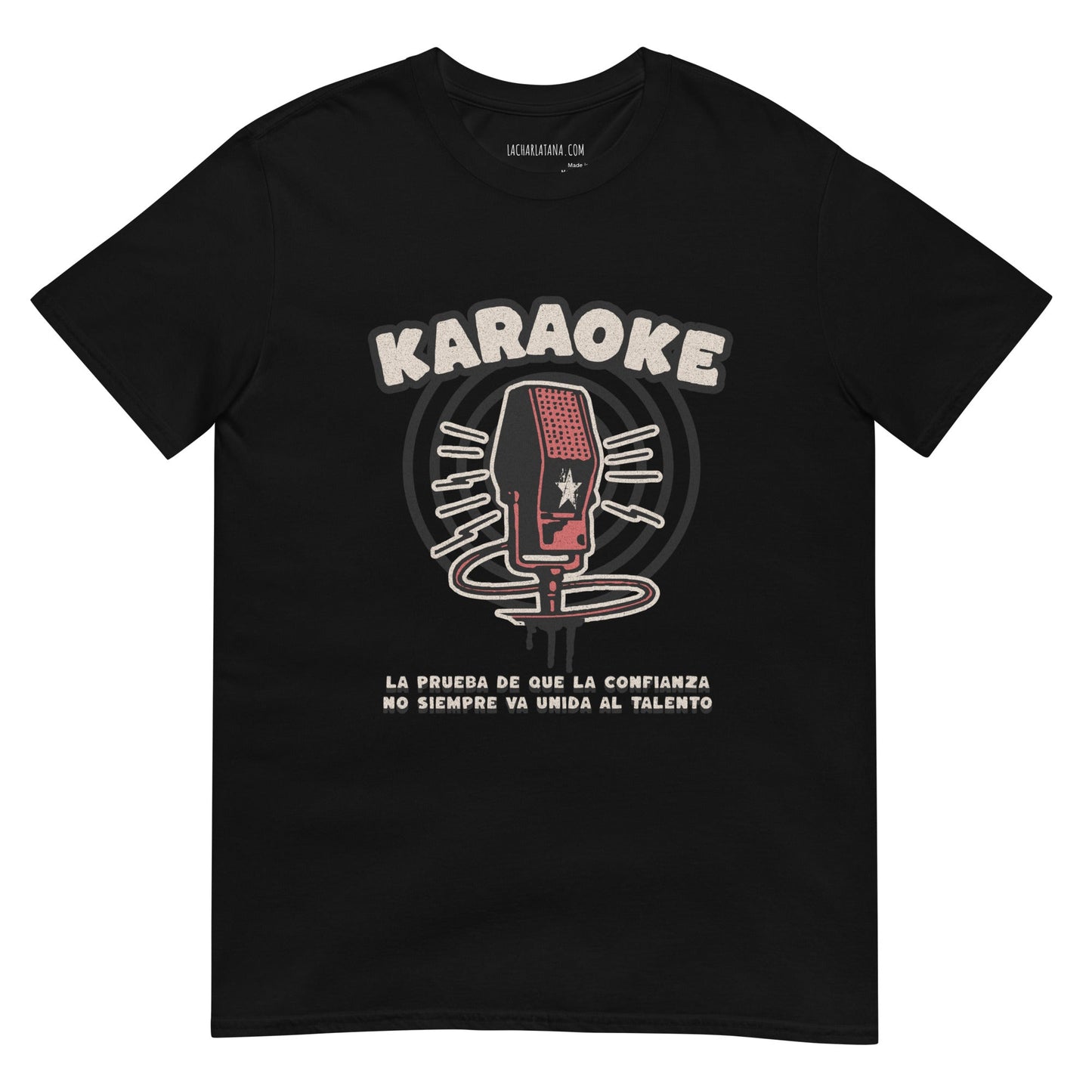 Camiseta clásica unisex: "Karaoke y talento" - La Charlatana