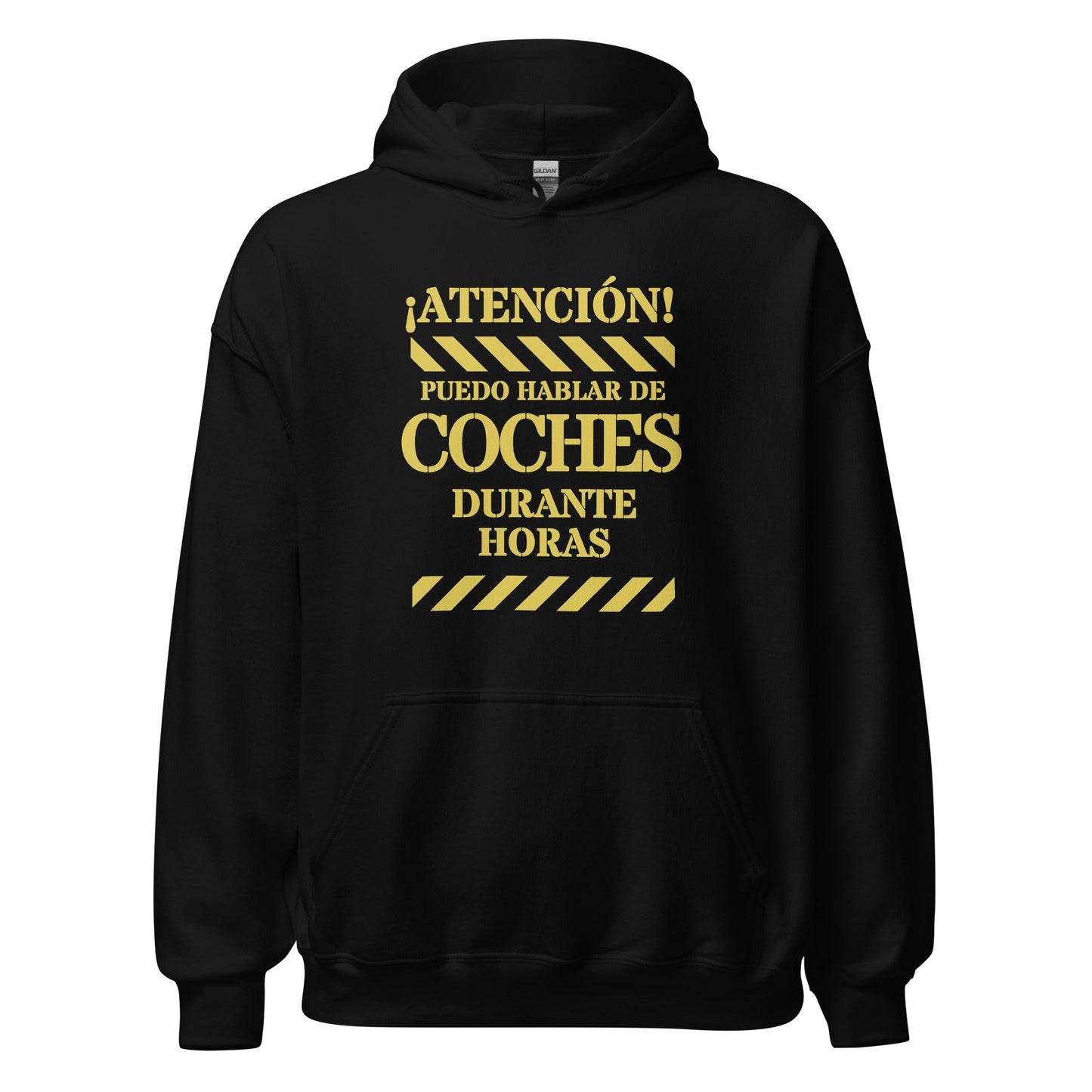 Sudadera clásica unisex con capucha: "Hablar de coches" - La Charlatana