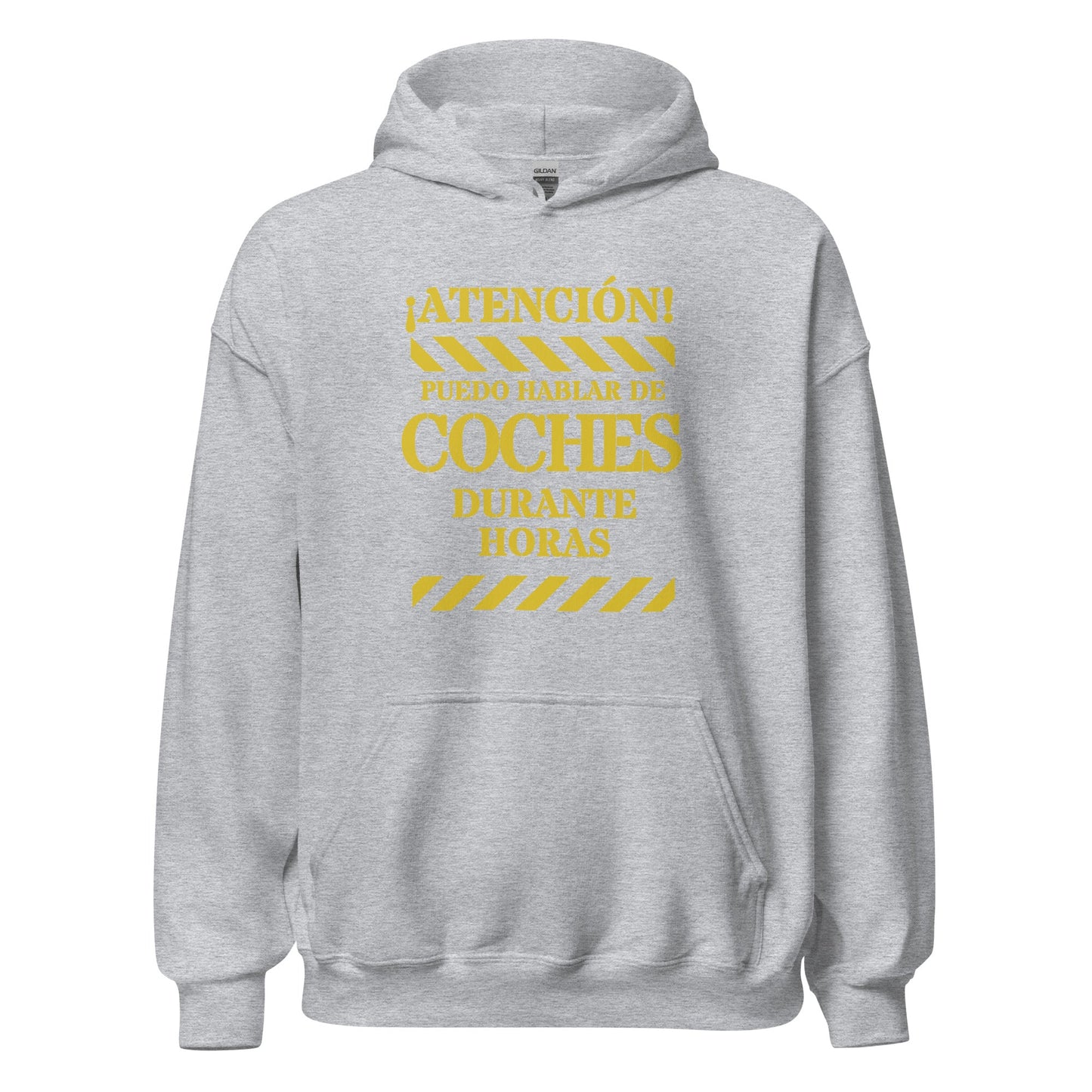 Sudadera clásica unisex con capucha: "Hablar de coches" - La Charlatana