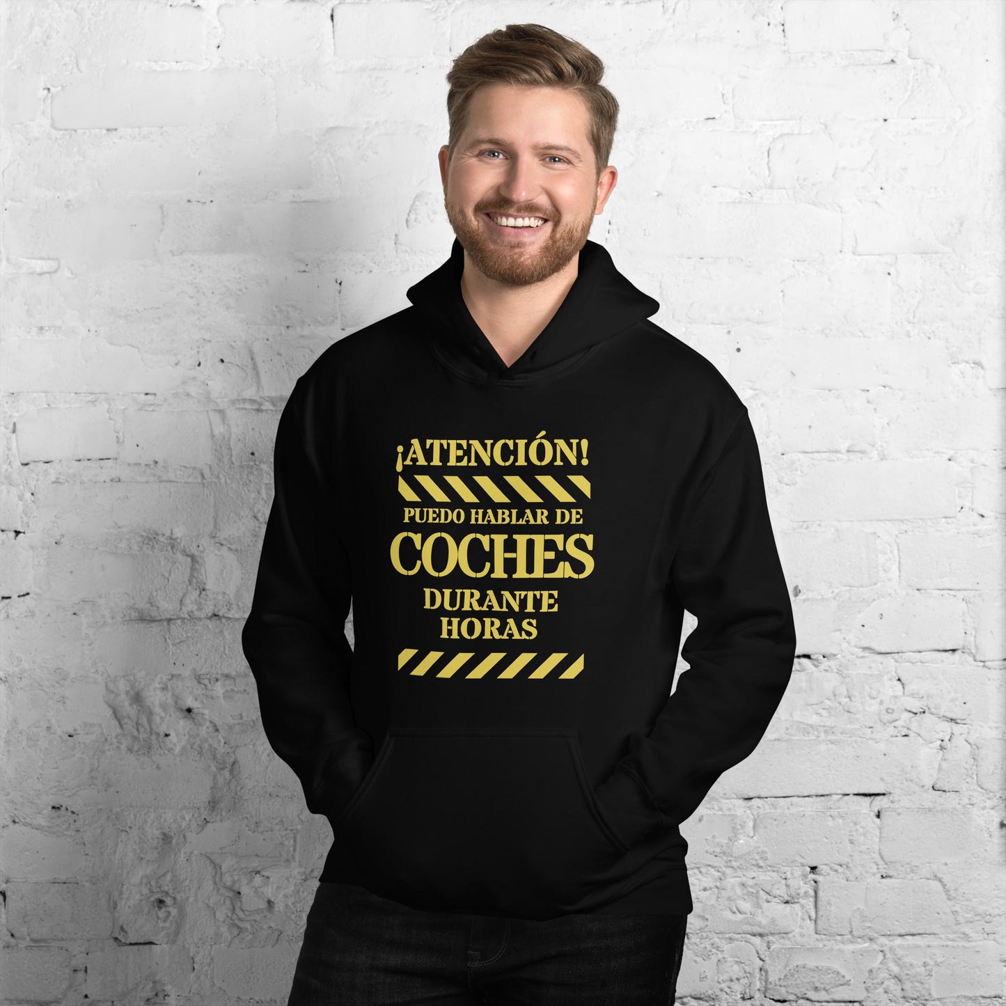 Sudadera clásica unisex con capucha: "Hablar de coches" - La Charlatana