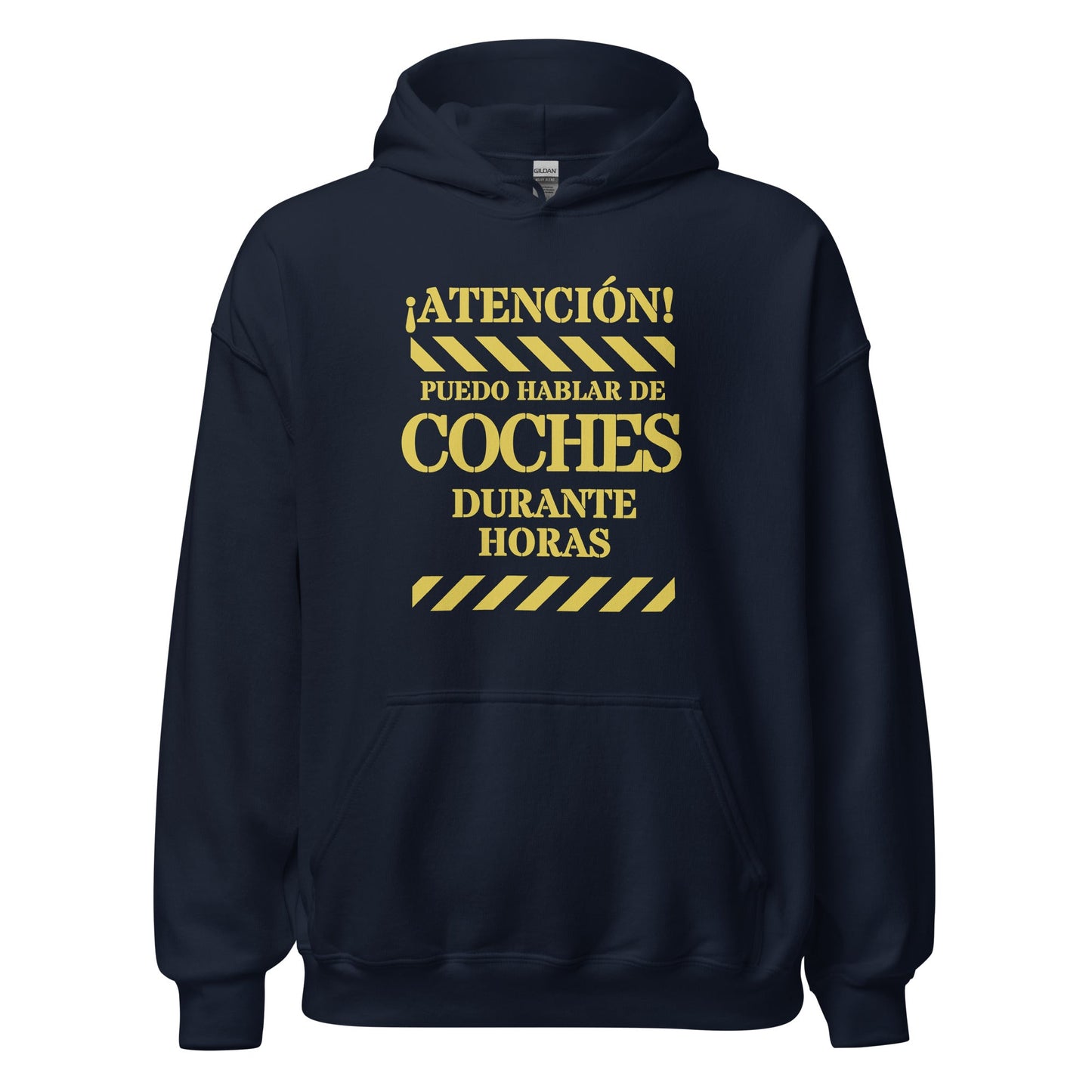 Sudadera clásica unisex con capucha: "Hablar de coches" - La Charlatana