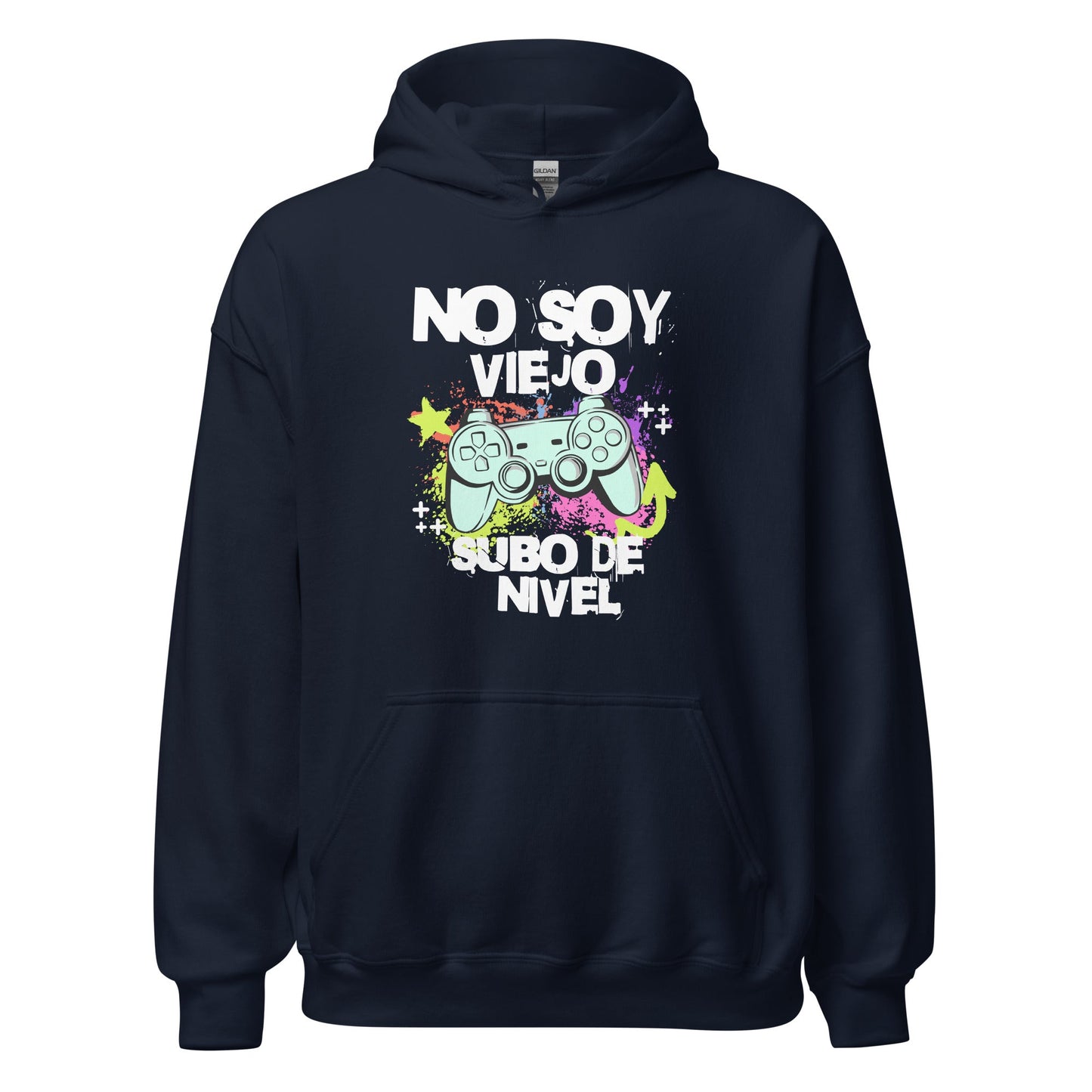 Sudadera clásica unisex con capucha: "No soy viejo, subo de nivel" - La Charlatana