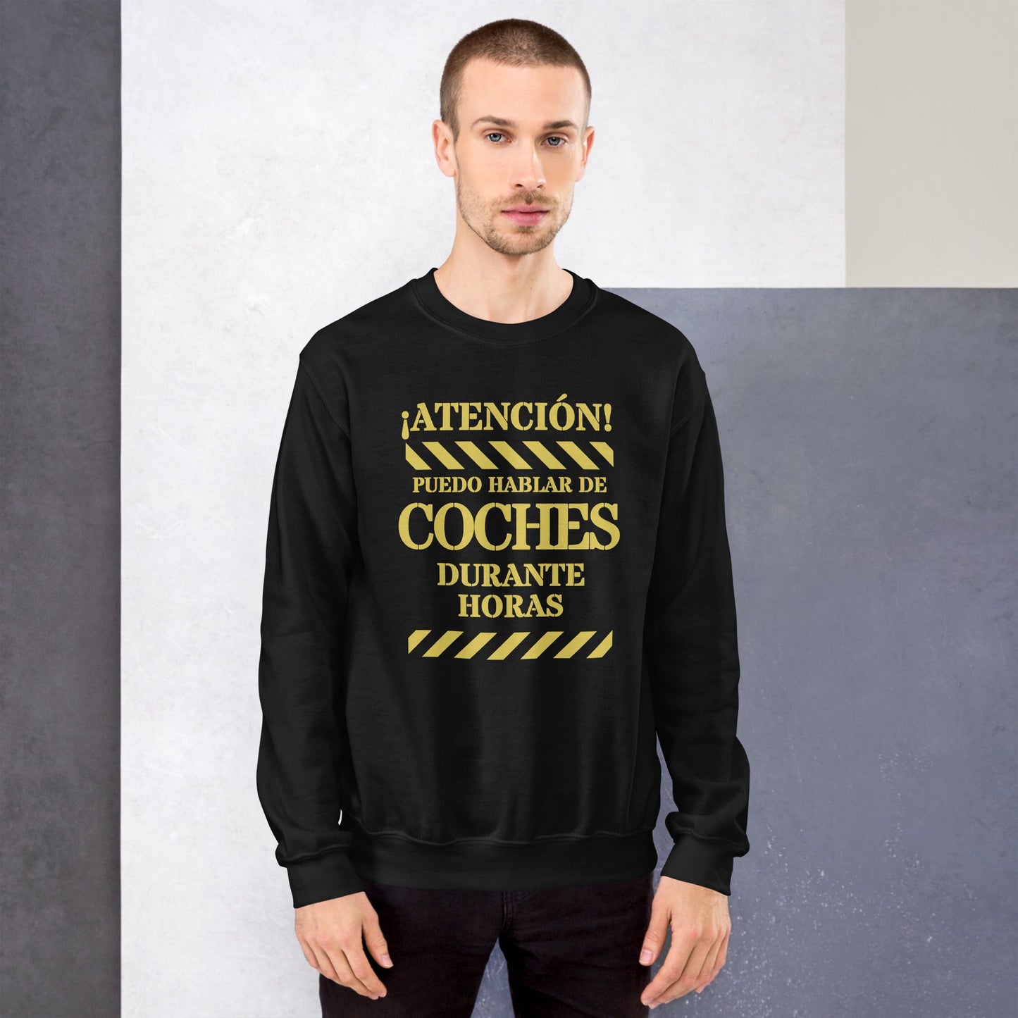 Sudadera clásica unisex: "Hablar de coches durante horas" - La Charlatana