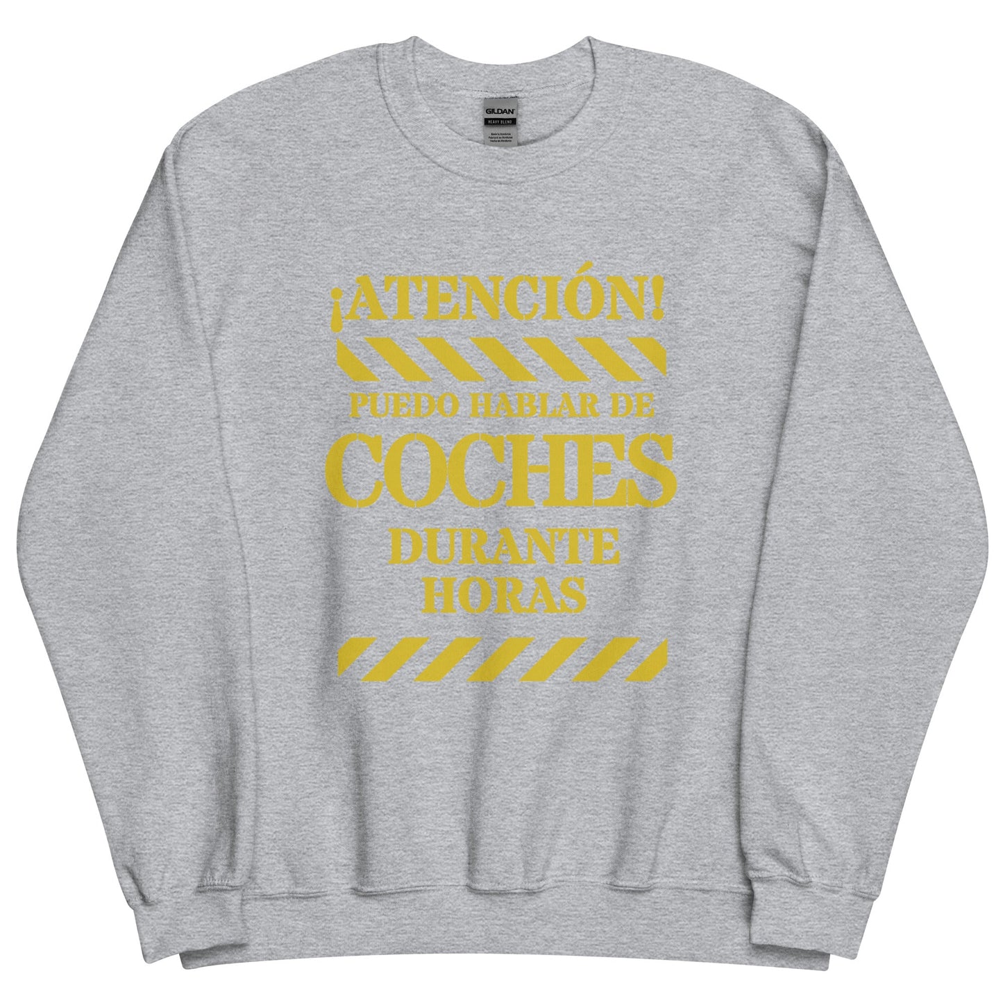 Sudadera clásica unisex: "Hablar de coches durante horas" - La Charlatana