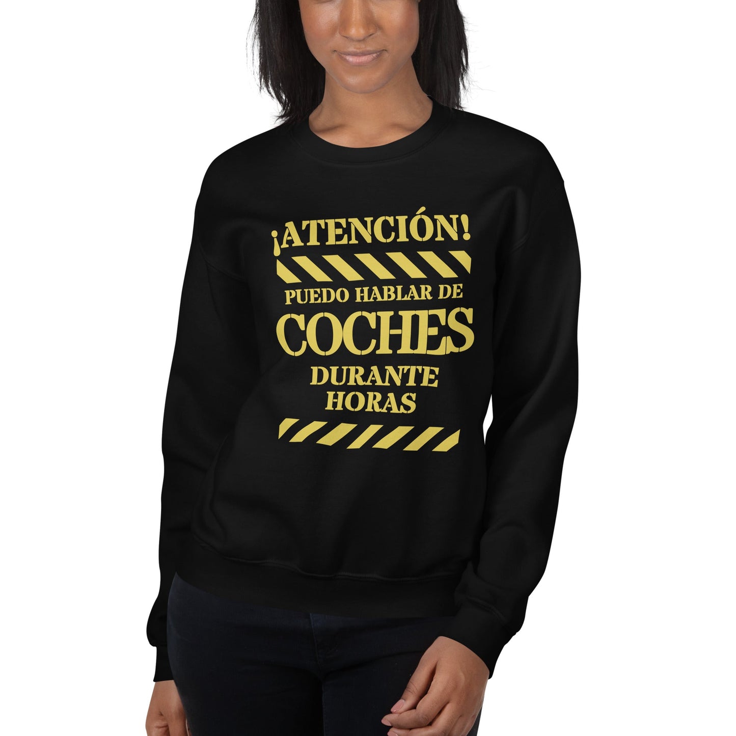 Sudadera clásica unisex: "Hablar de coches durante horas" - La Charlatana