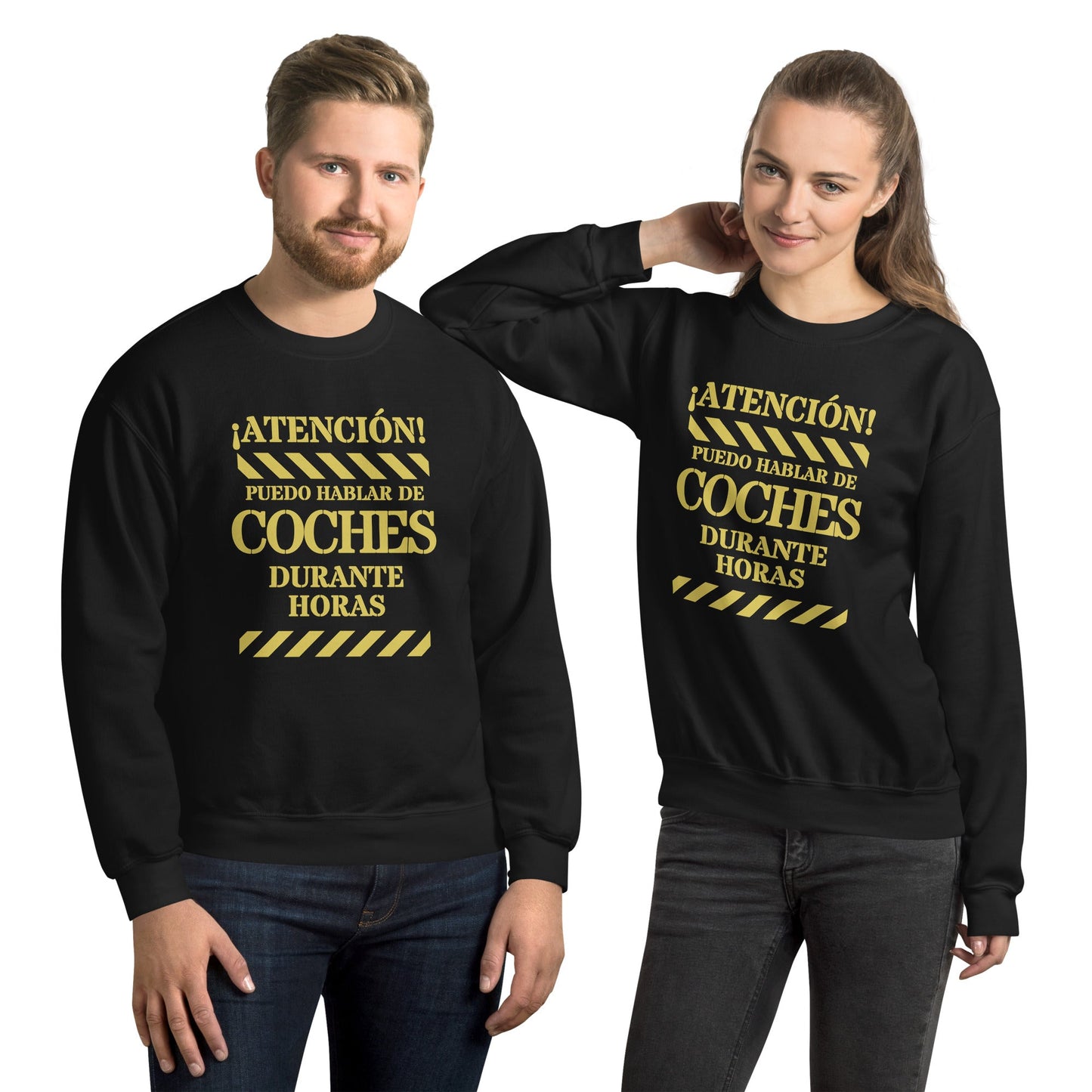 Sudadera clásica unisex: "Hablar de coches durante horas" - La Charlatana
