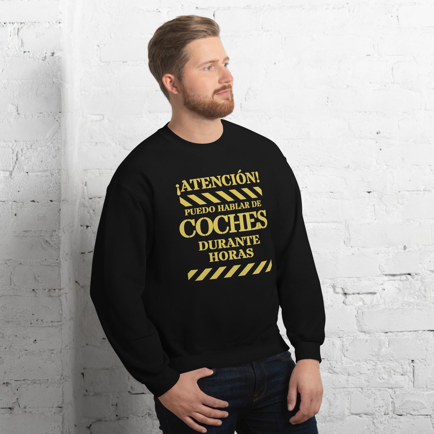 Sudadera clásica unisex: "Hablar de coches durante horas" - La Charlatana