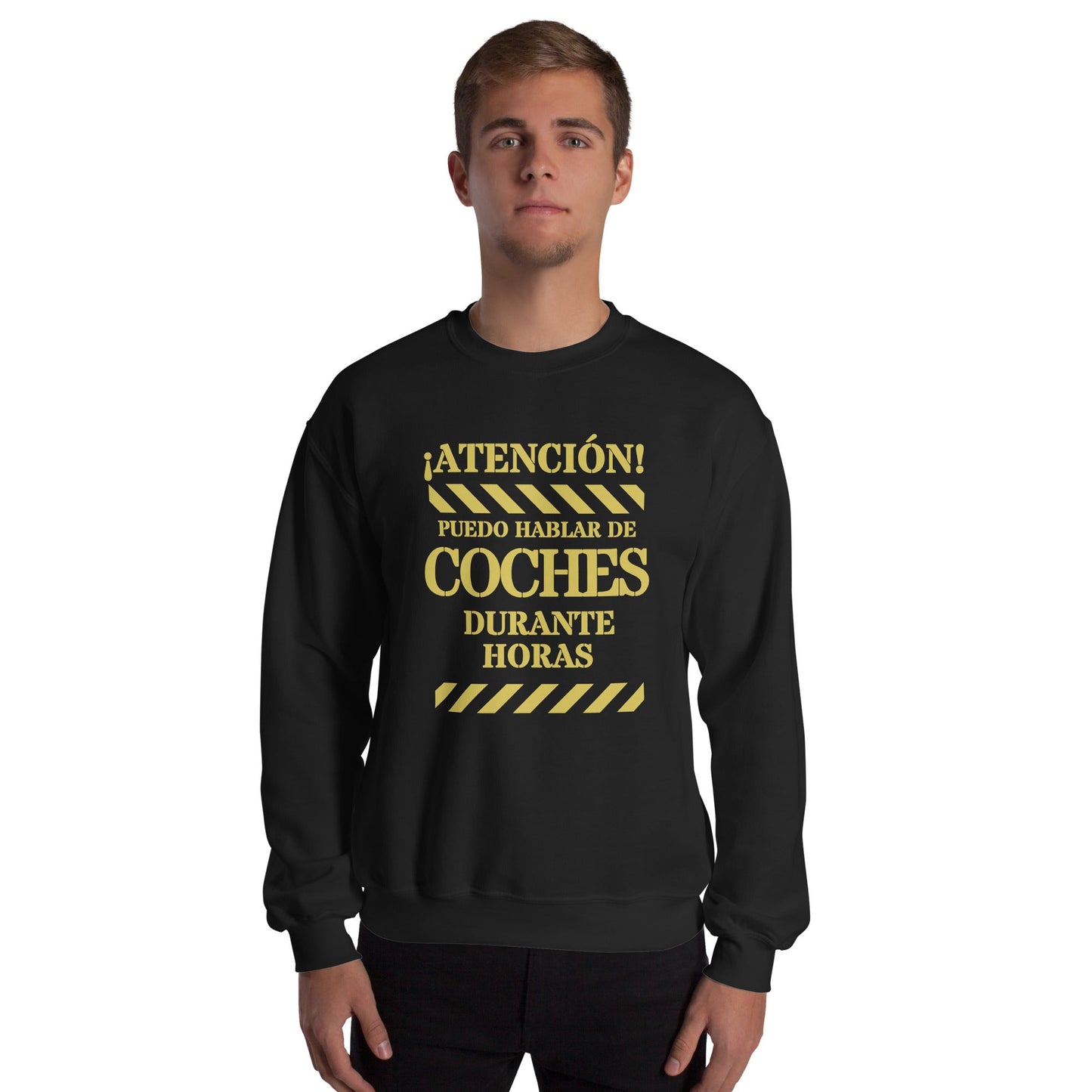 Sudadera clásica unisex: "Hablar de coches durante horas" - La Charlatana