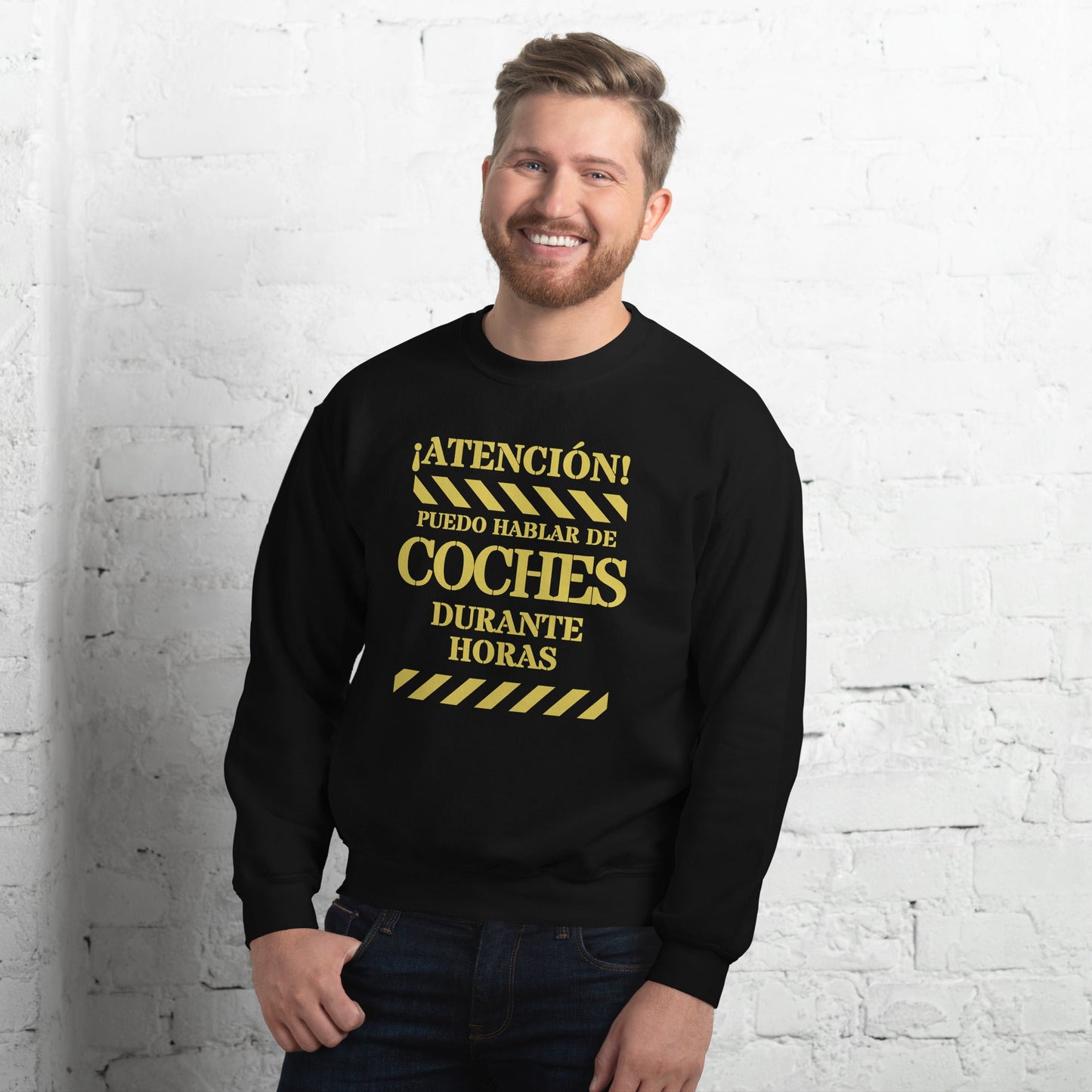 Sudadera clásica unisex: "Hablar de coches durante horas" - La Charlatana