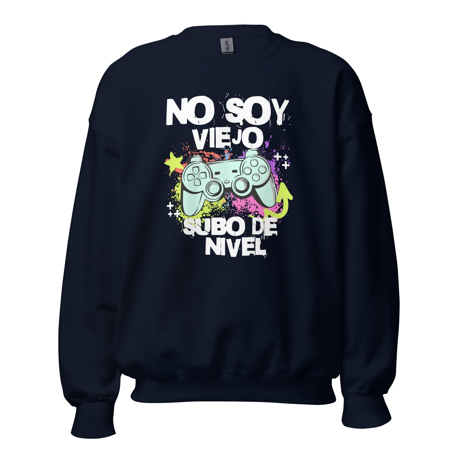 Sudadera clásica unisex: "No soy viejo, subo de nivel" - La Charlatana