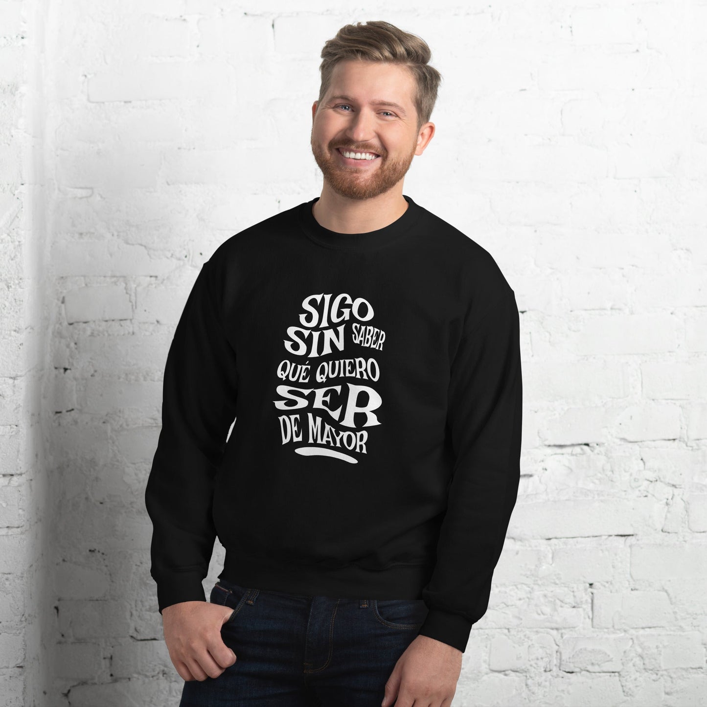 Sudadera clásica unisex: "Sigo sin saber qué quiero ser de mayor" - La Charlatana
