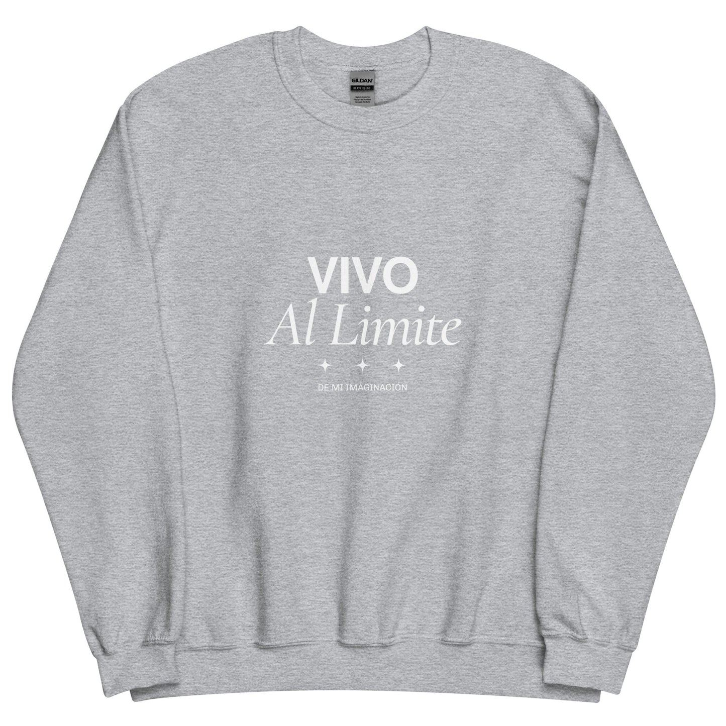 Sudadera clásica unisex: "Vivo al límite de mi imaginación" - La Charlatana