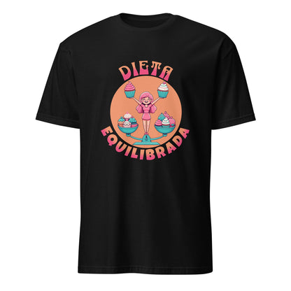 Camiseta clásica unisex: "Dieta equilibrada" - La Charlatana