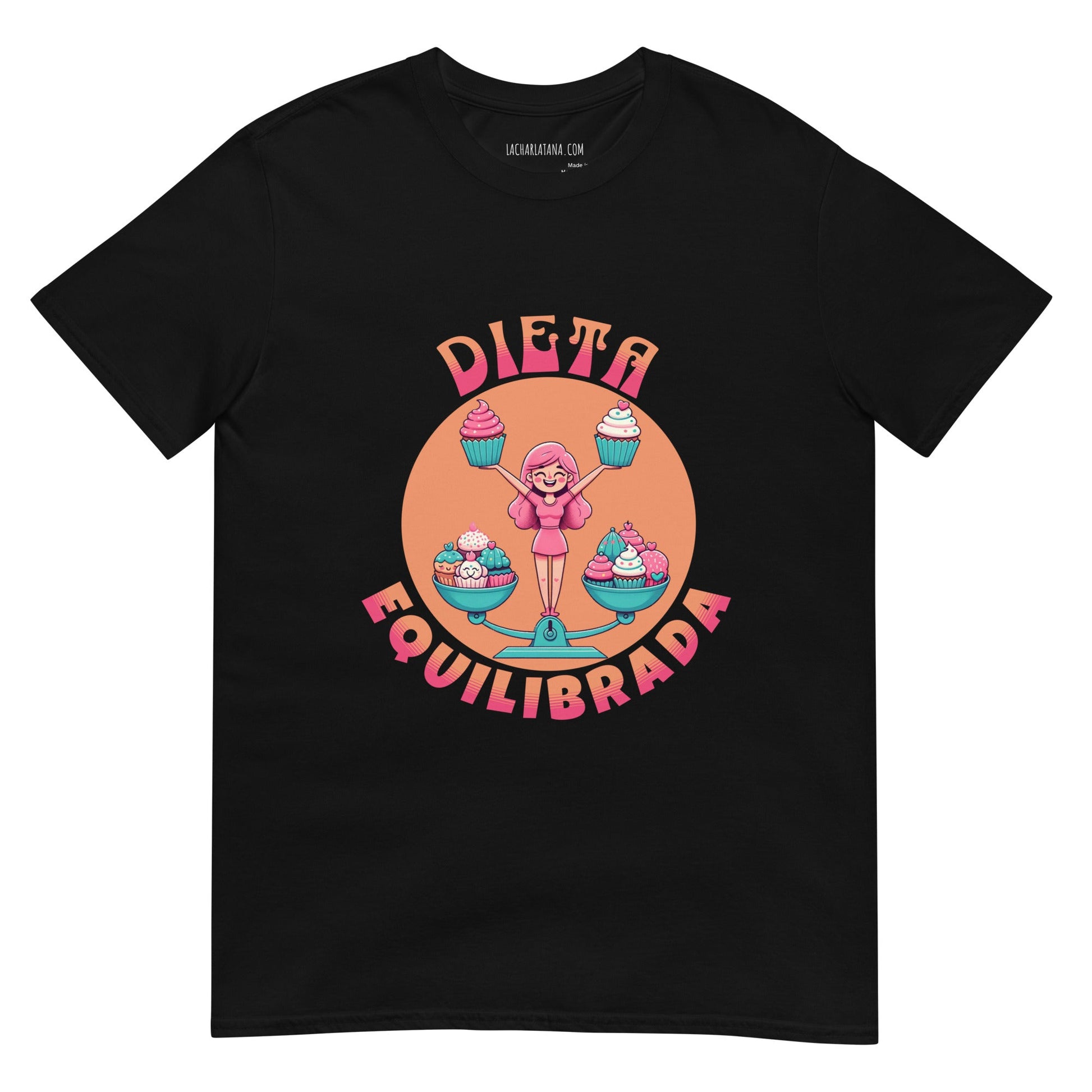 Camiseta clásica unisex: "Dieta equilibrada" - La Charlatana