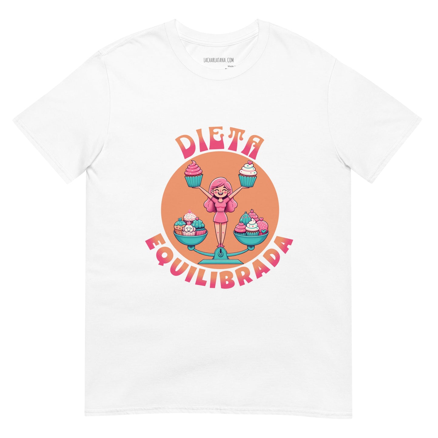 Camiseta clásica unisex: "Dieta equilibrada" - La Charlatana