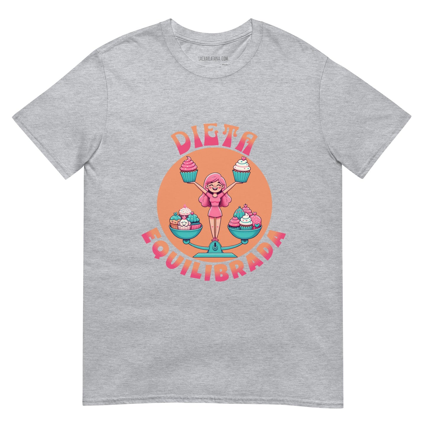 Camiseta clásica unisex: "Dieta equilibrada" - La Charlatana