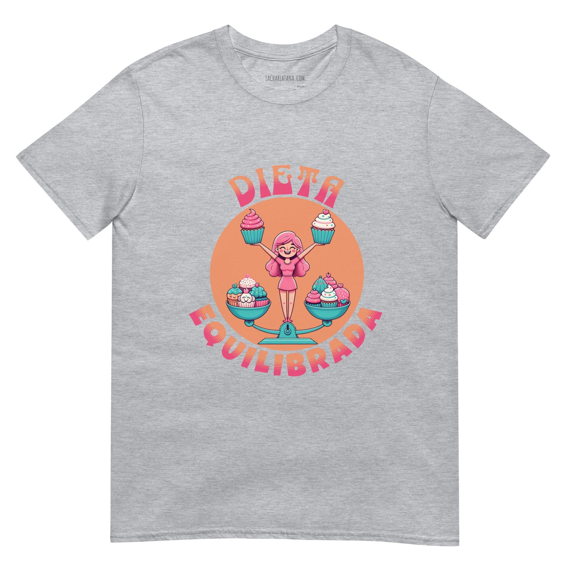 Camiseta clásica unisex: "Dieta equilibrada" - La Charlatana