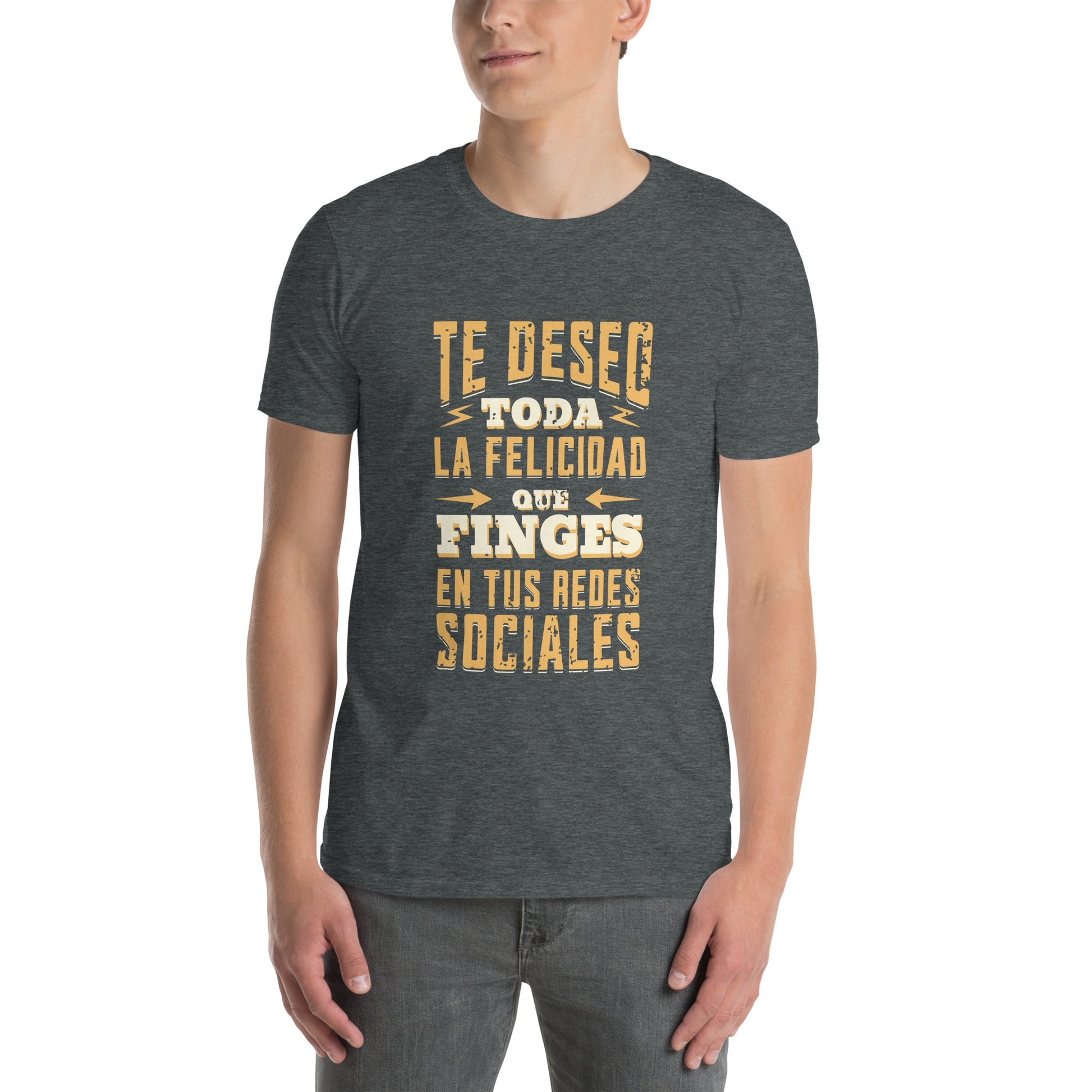 Camiseta clásica unisex: "Felicidad en redes sociales" - La Charlatana