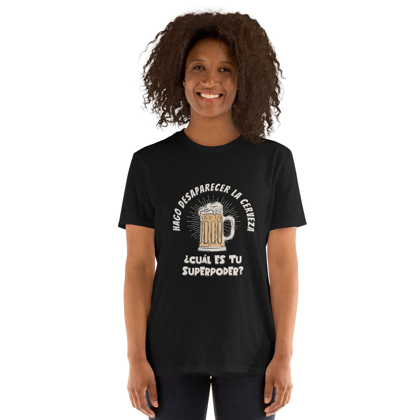 Camiseta clásica unisex: "Hago desaparecer la cerveza" - La Charlatana