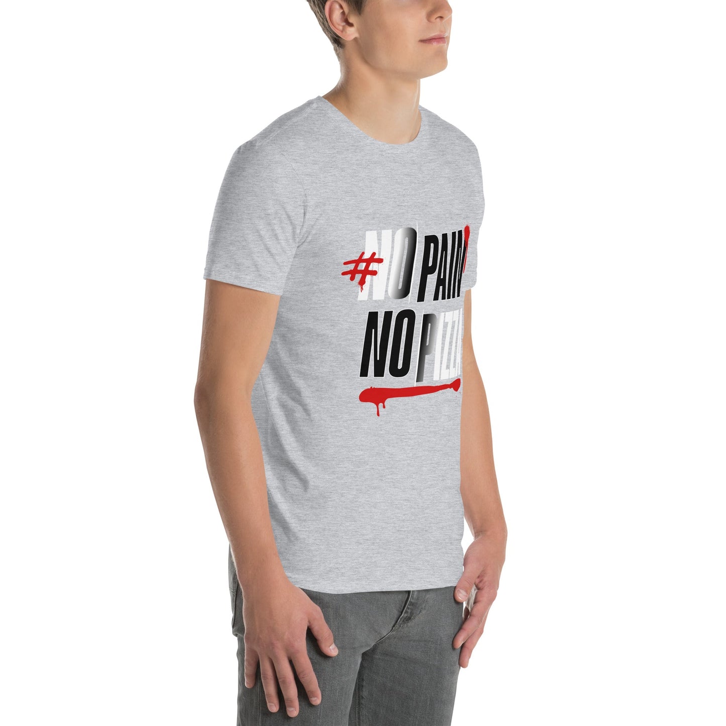 Camiseta clásica unisex: "No Pain, No Pizza" - La Charlatana