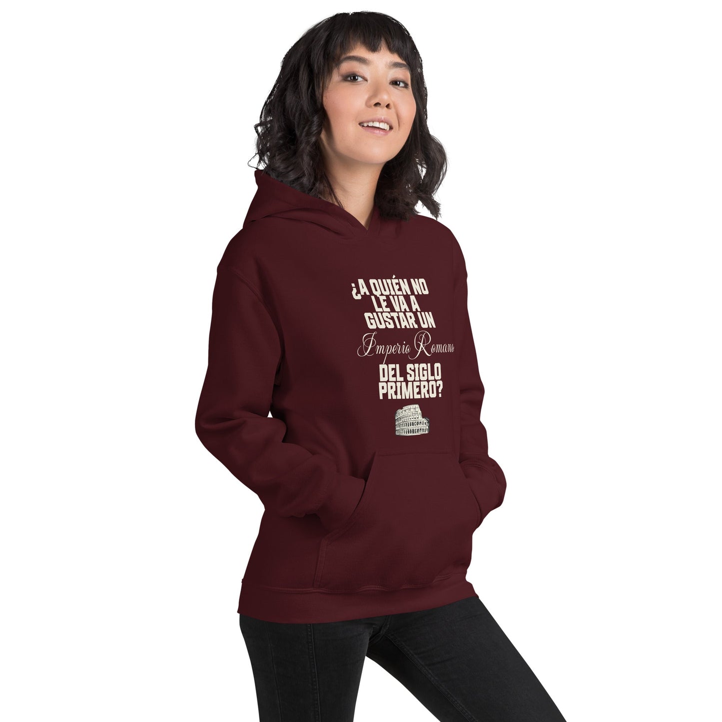 Sudadera clásica unisex con capucha: "Imperio Romano del Siglo Primero" - La Charlatana