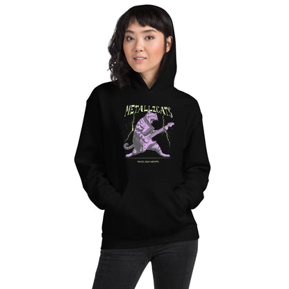 Sudadera clásica unisex con capucha: "Metallicats" - La Charlatana