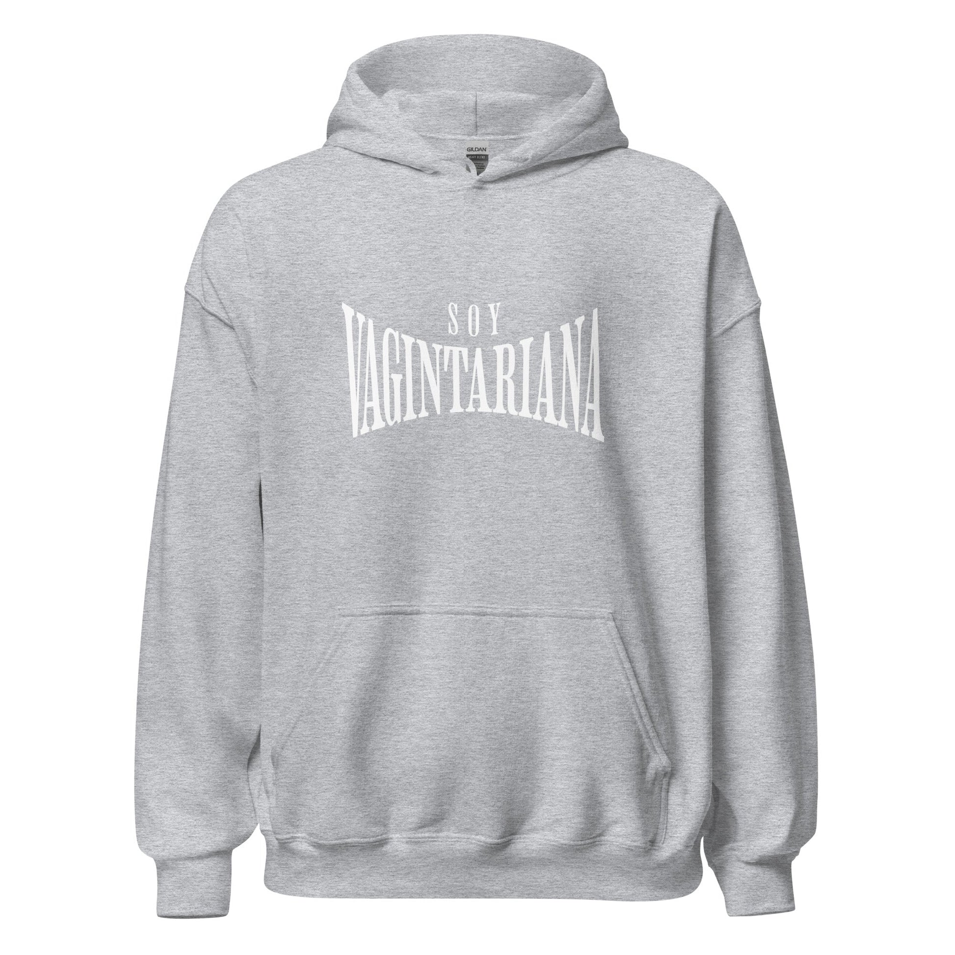 Sudadera clásica unisex con capucha: "Soy vagintariana" - La Charlatana