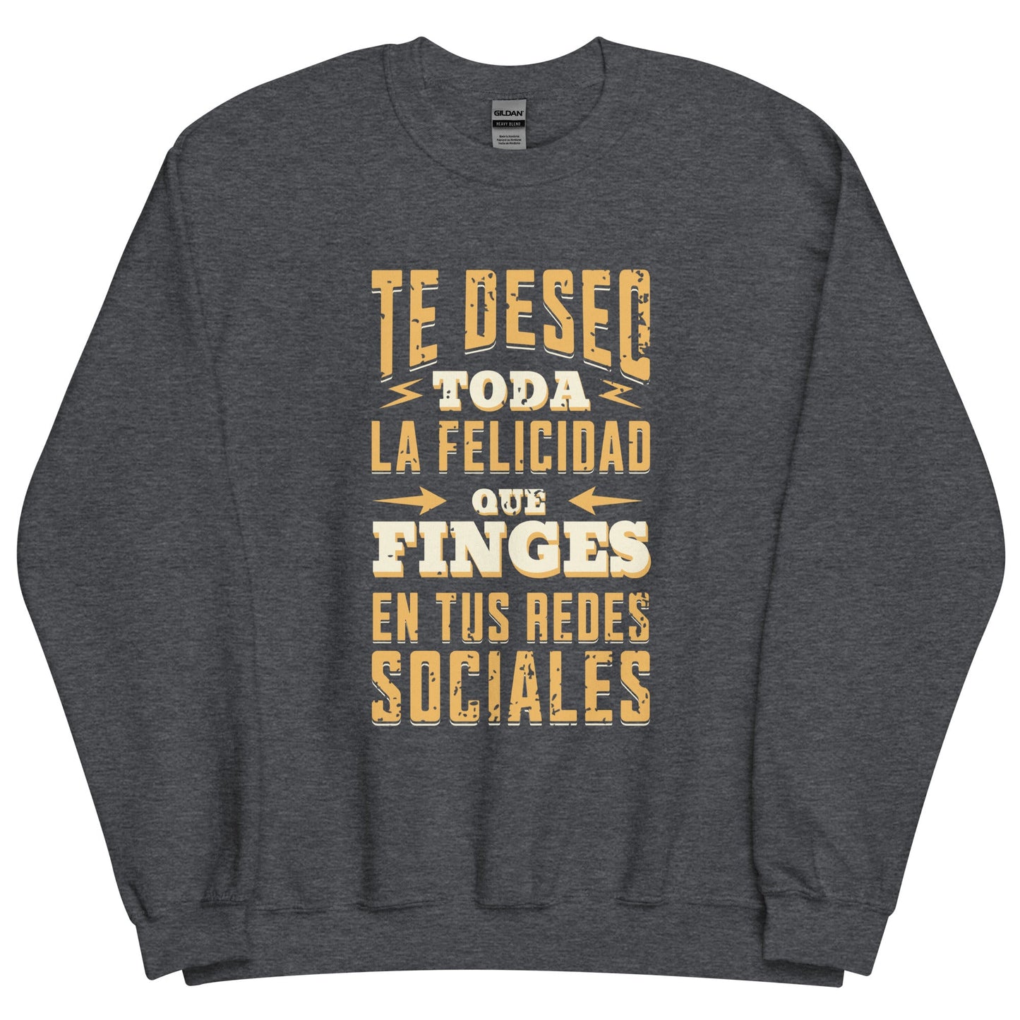 Sudadera clásica unisex: "Felicidad en redes sociales" - La Charlatana