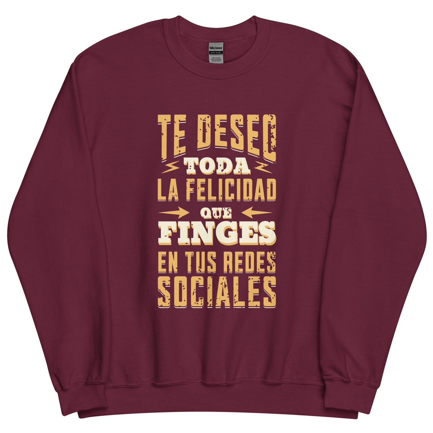 Sudadera clásica unisex: "Felicidad en redes sociales" - La Charlatana