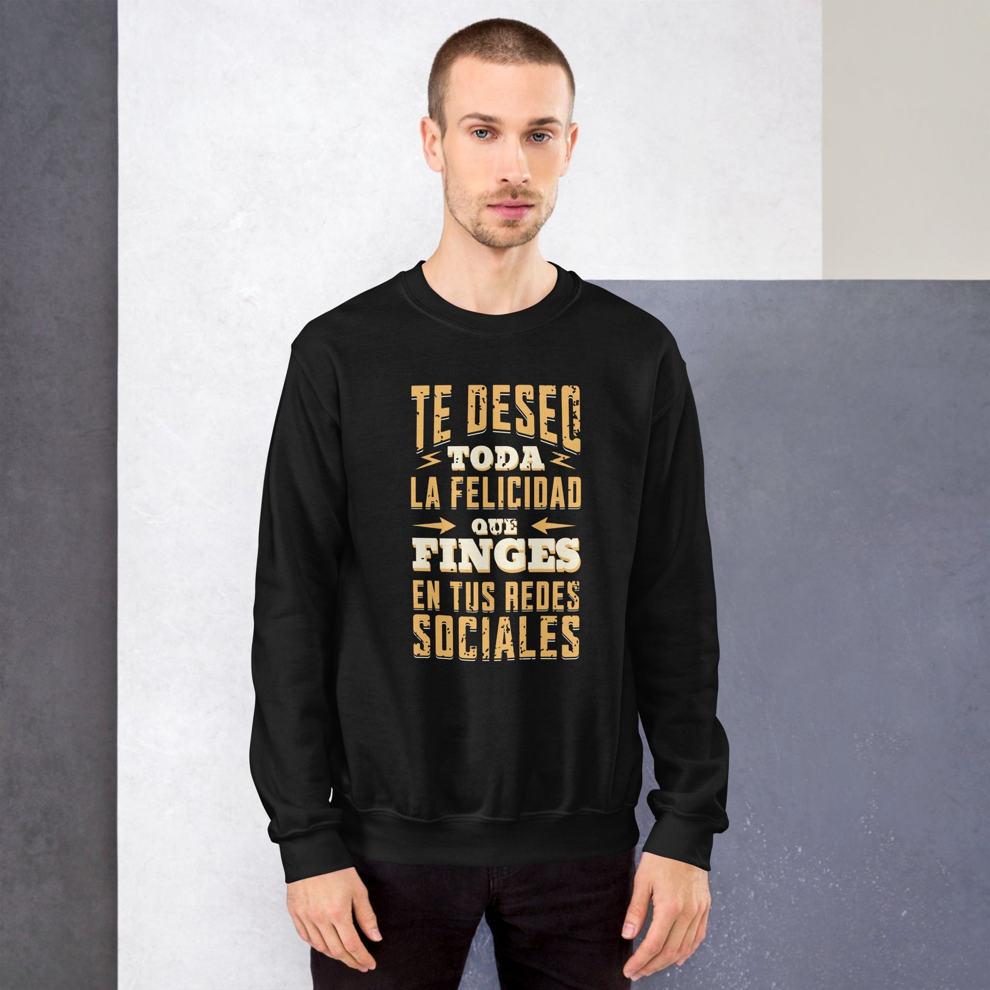 Sudadera clásica unisex: "Felicidad en redes sociales" - La Charlatana