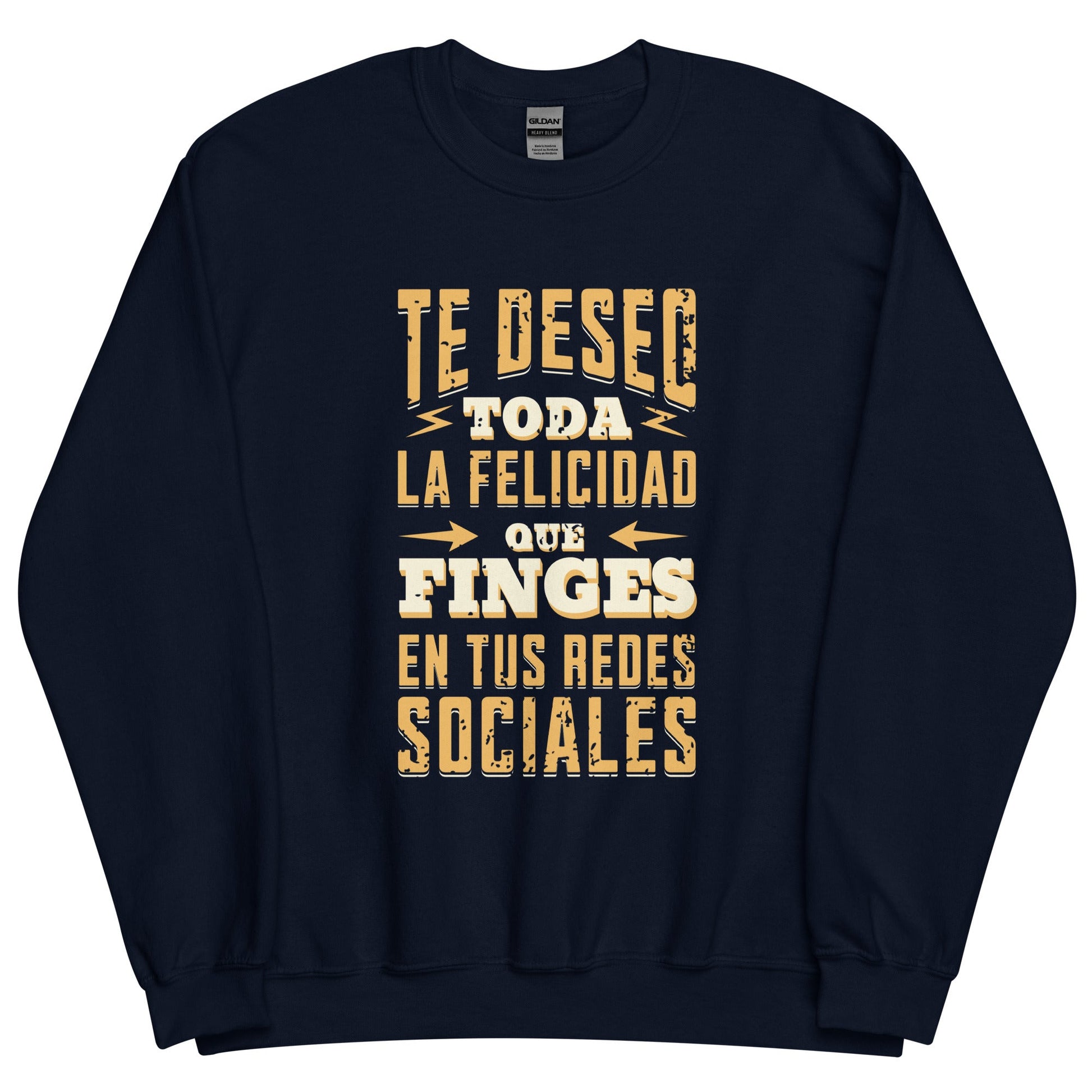 Sudadera clásica unisex: "Felicidad en redes sociales" - La Charlatana